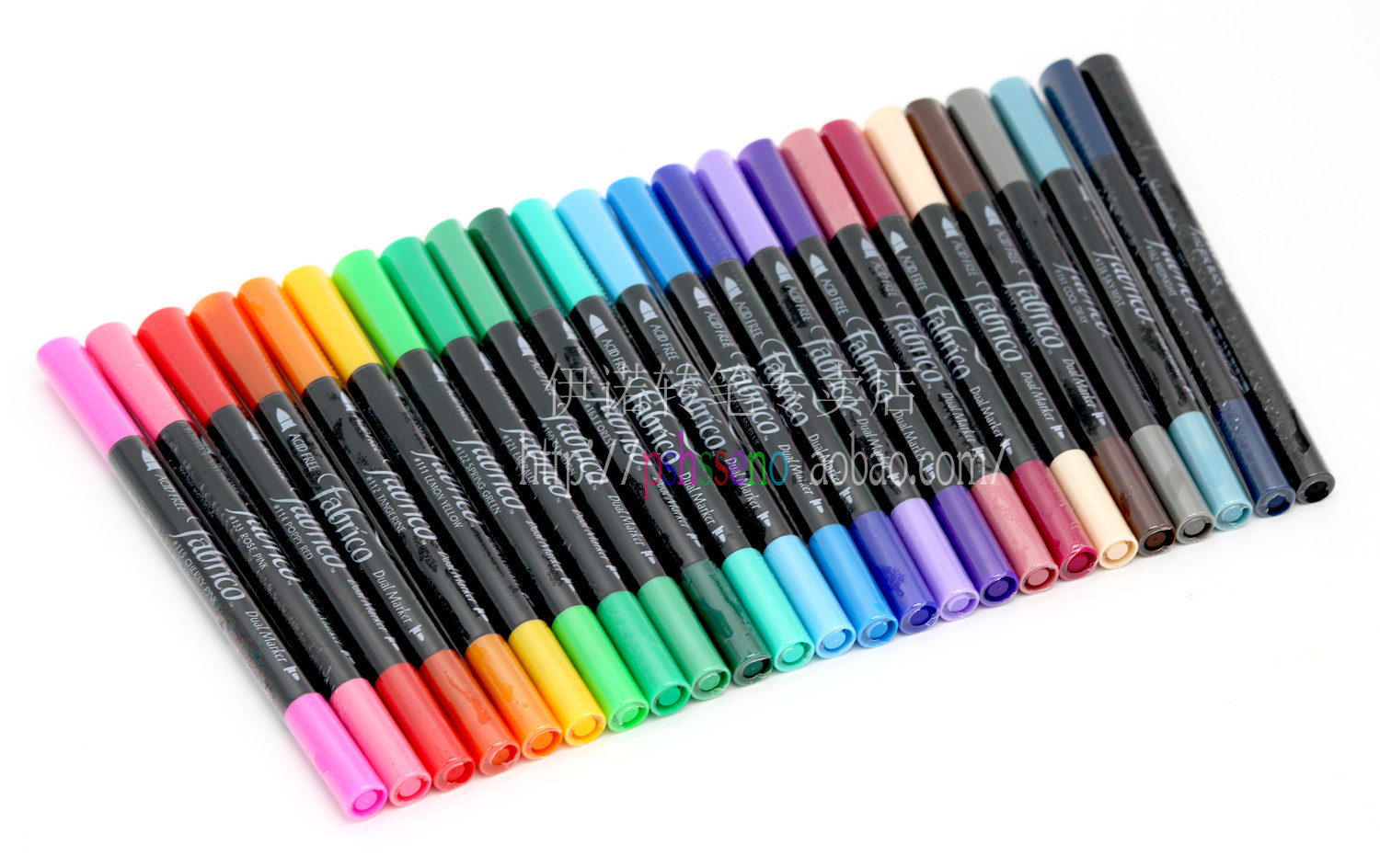 伊诺转笔|转笔材料 黑杆emboss fabrico 24色