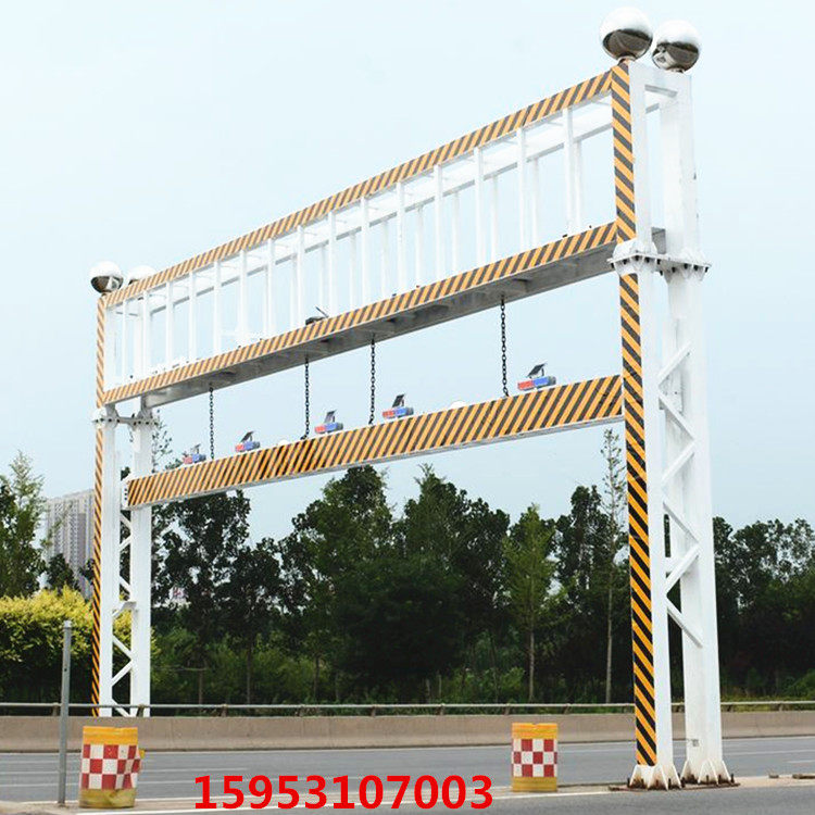 交通智能限高电动液压遥控龙门架道路跨街远程升降台