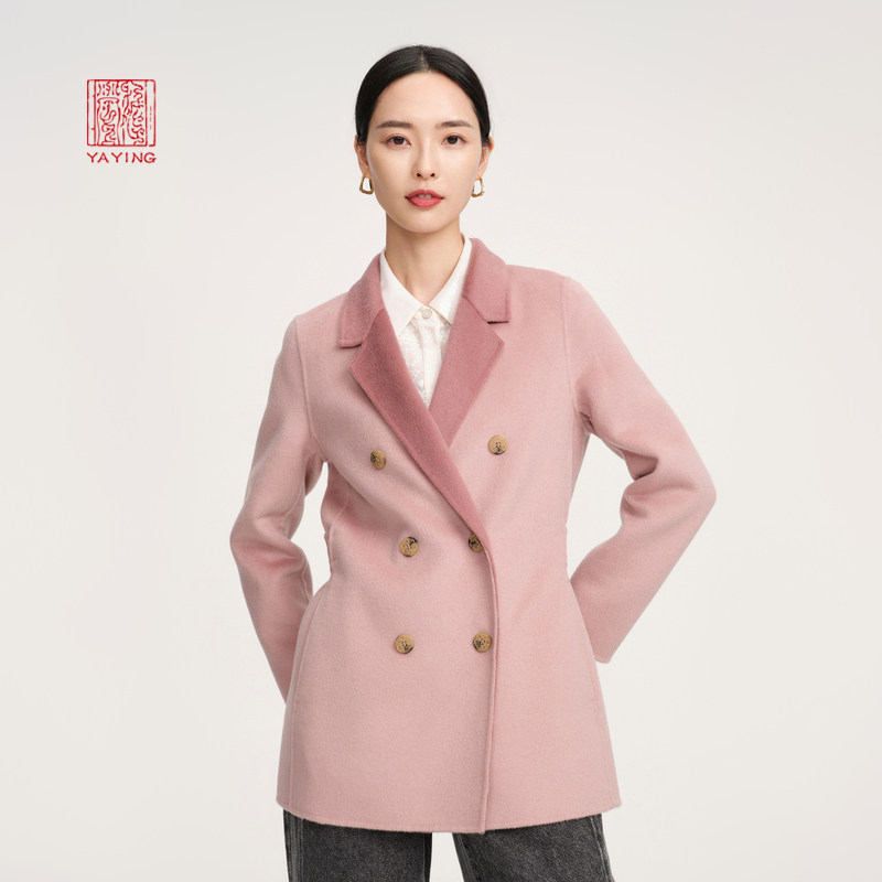 ep雅莹高端系列 山羊绒西装大衣 双面毛呢外套 2022秋冬新款8201a