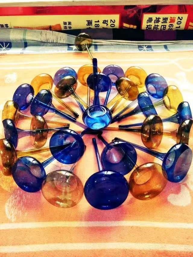 壹点吹玻璃玩具 琉璃叮当 玻璃咯嘣琉璃鼓铛琉璃圪嘣 咯嘣嘣 5件