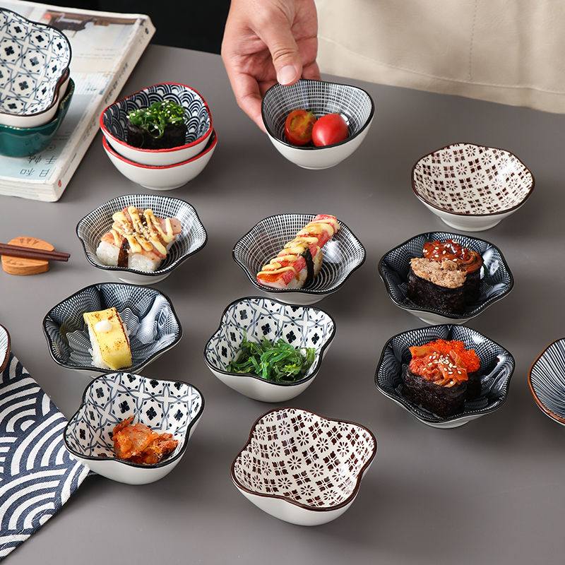 小碟子醋碟酱油碟调味碟蘸料碟创意小吃碟陶瓷日式厨房家用餐具