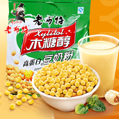 老布特豆奶粉600g绿豆食品店蔗糖人糖尿木糖醇代餐冲调无零食无糖营养通便嘛图片