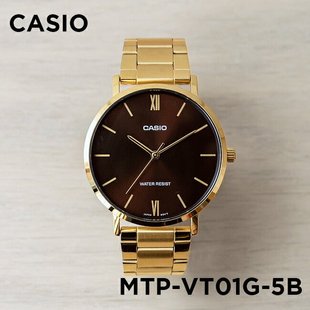 卡西欧手表 CASIO MTP-VT01G-5B 黑暗之心商务防水ins网红小金表