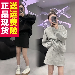 W319正品时尚炸街高级休闲运功卫衣套装女早春韩系穿搭小个子半身