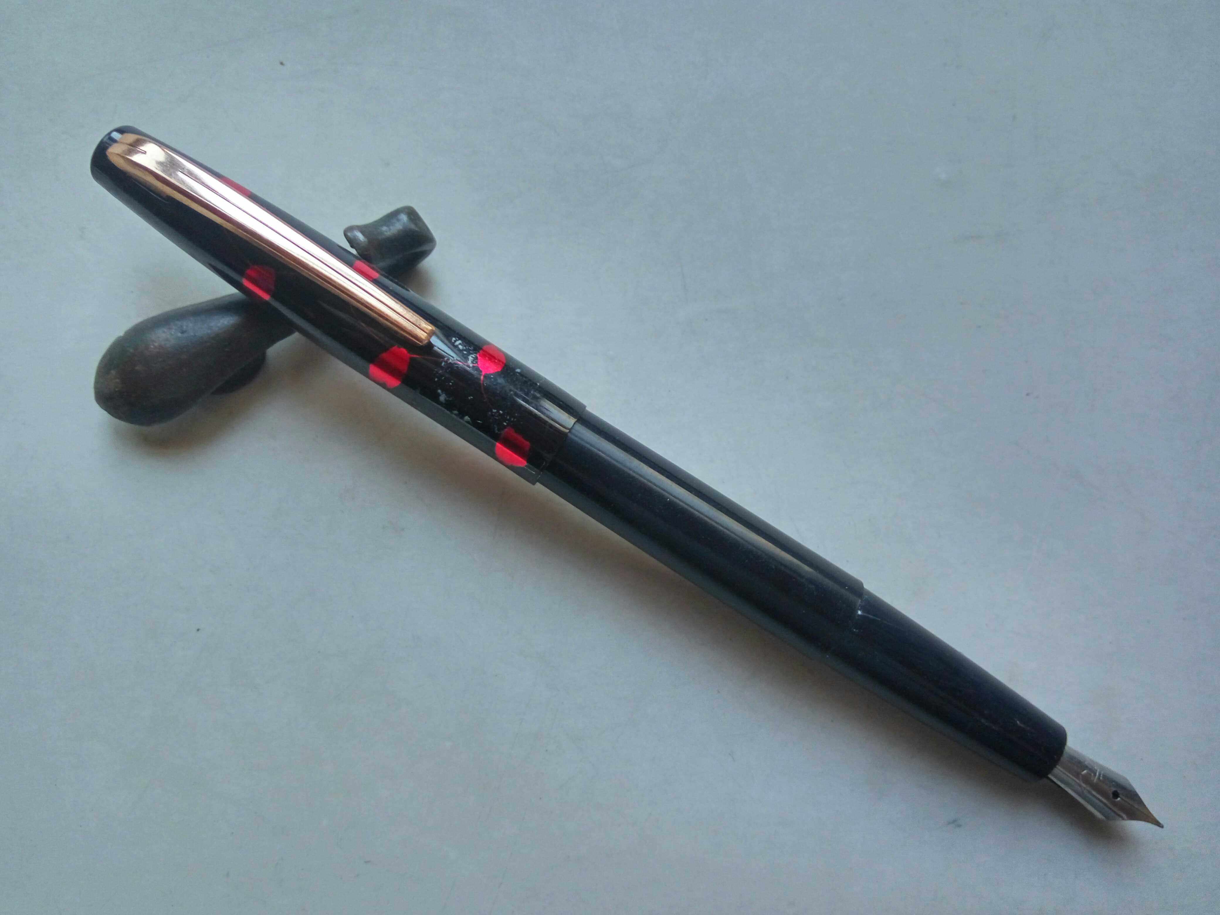 阅古斋永久明尖正品钢笔库存怀旧老文具老笔学生练字笔满50元包邮