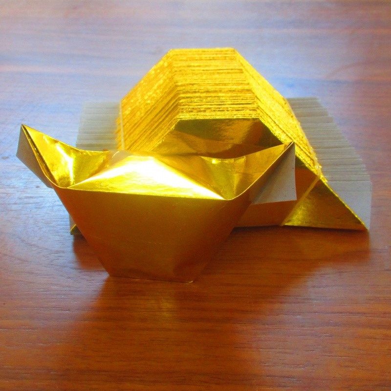 祭祀烧纸金色金箔纸折批大号金条金纸黄纸金元宝叠宝纸元宝半成品