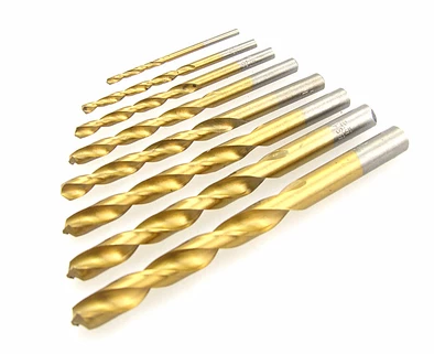 高速钢镀钛麻花钻头直柄不锈钢钻头加长金属钻头手电钻35mm