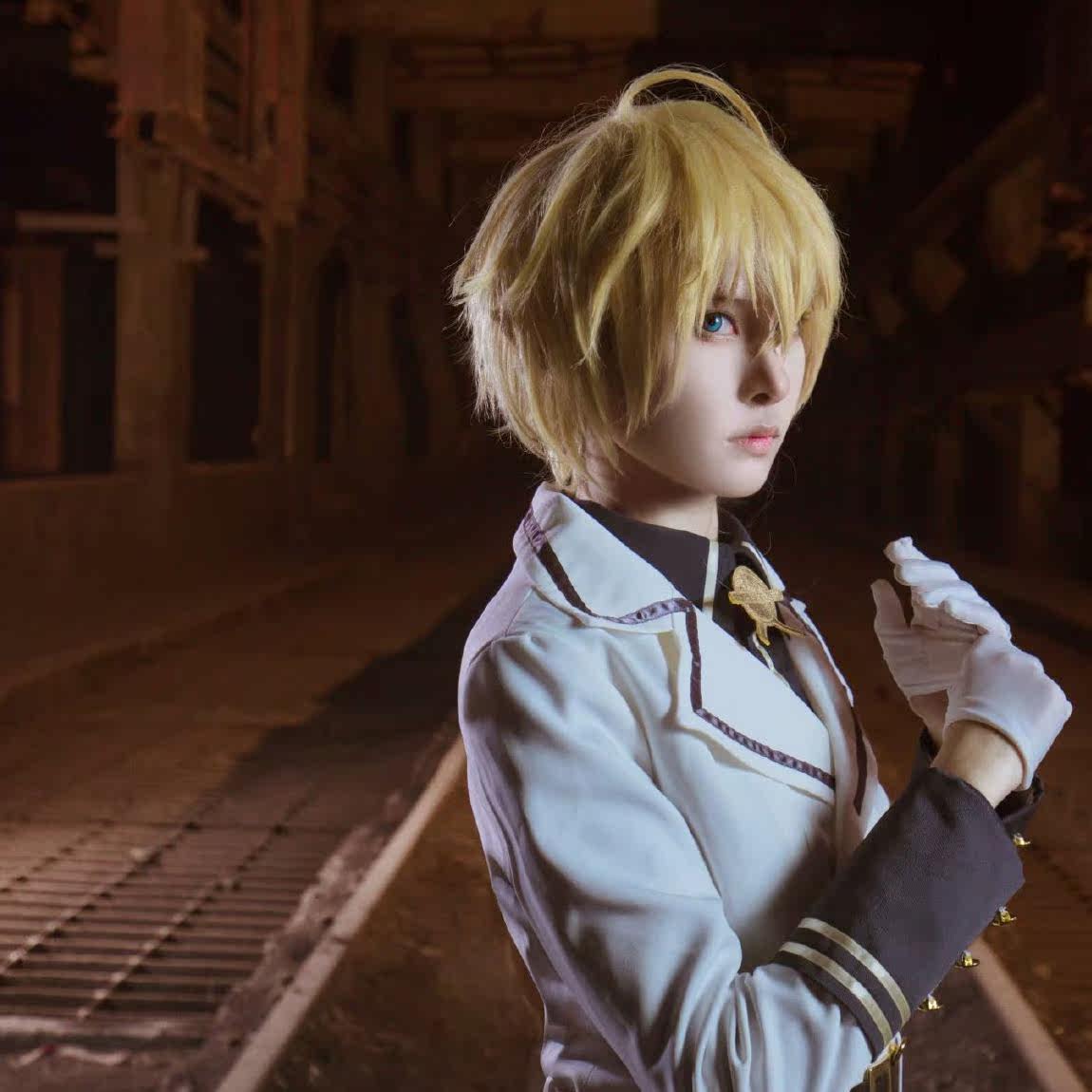 假发男cos 吸血鬼_动漫同款衣服男女二次元终结的炽天使cos日系全套