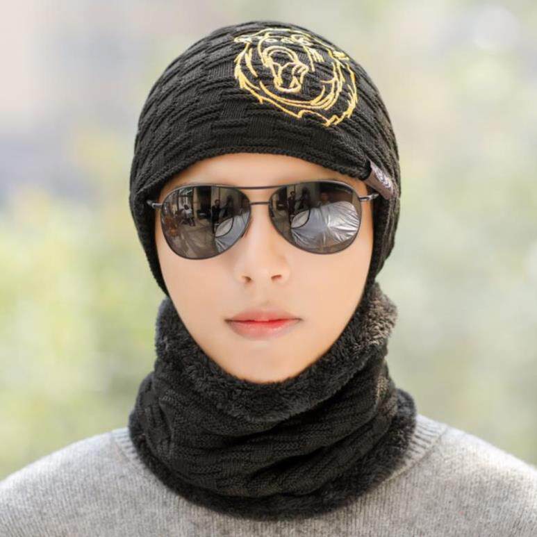 青年_大学生圆帽洋气男帽子时尚男生潮韩版帅气卡其色青年冬季头套