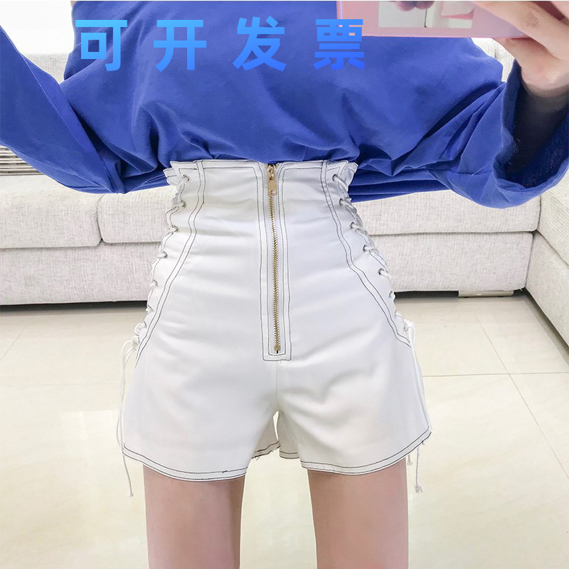 修身女夏新款显瘦高腰绑带宽松学生短裤洋气韩版百搭阔腿裤|ruв категории Женская одежда, брюки, брюки - от Buy2taobao.com для оказания профессиональной услуги покупки агента Taobao