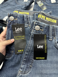 现货正品美国Lee EXTREME运动高弹力修身直筒牛仔裤男 201-5452