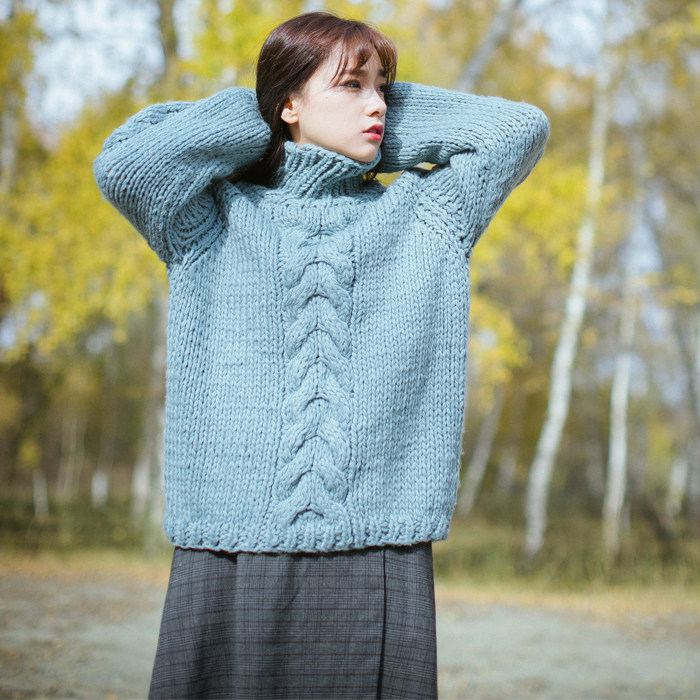 你还不知道?高领毛衣已经是今年的新时尚