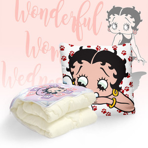 betty boop 贝蒂娃娃 抱枕被床上小被子小学生儿童被子汽车空调被