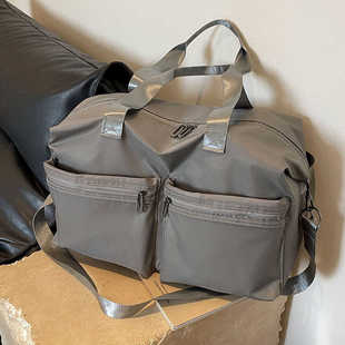 手提旅行包男女款短途轻便大容量斜挎健身包旅游行李包出差收纳袋