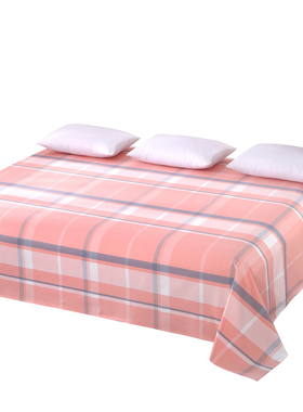 芮寻精梳a类100%纯棉加厚老粗布炕单单件全棉加密大炕榻榻米床单