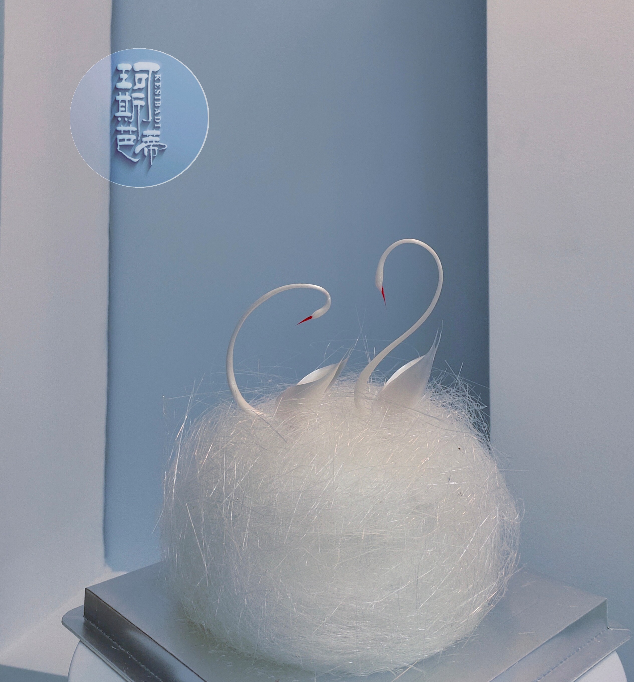 创意情人礼物白天鹅生日蛋糕深圳同城配送女神女孩姐姐情侣纪念日