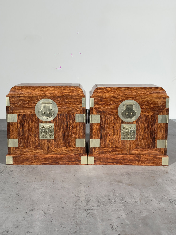 大叶黄花梨官箱红木首饰盒中式复古婚嫁礼品珠宝首饰箱