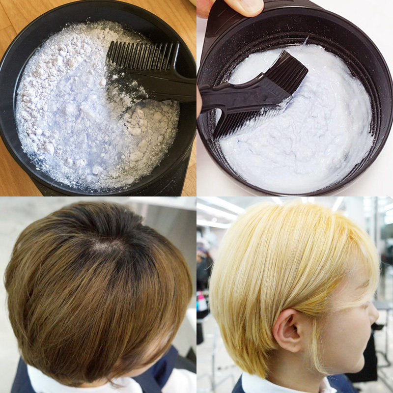 褪色膏不伤发褪黑色 漂白