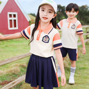 小学生春秋装一年级运动会服装三件套儿童幼儿园园服夏季班服套装