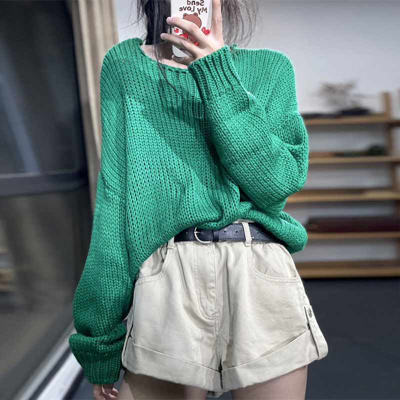 百搭蝙蝠袖毛衣