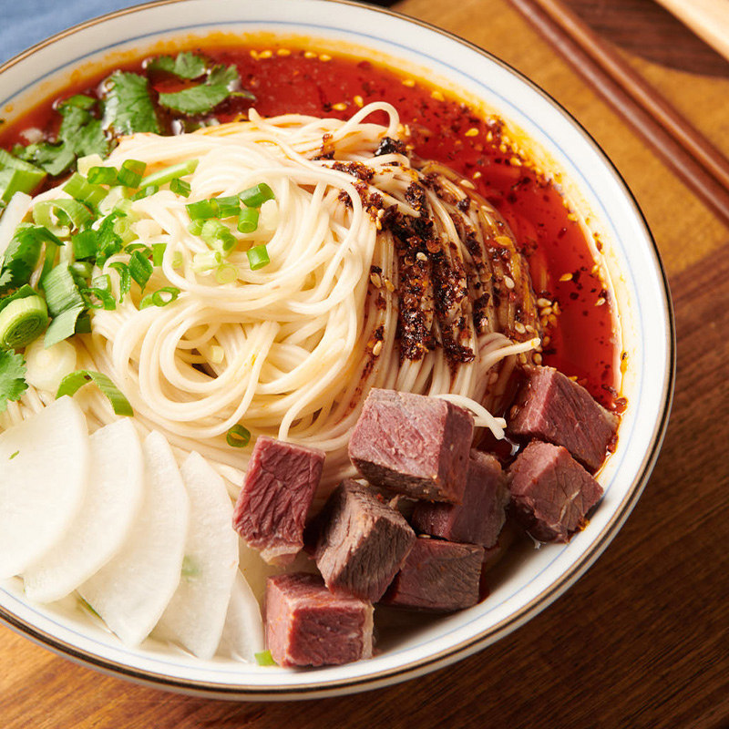 程校长兰州牛肉拉面正宗清真非油炸泡面桶装面方便面速食袋装免煮