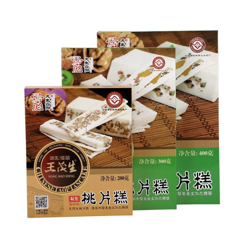 天生云阳王茂生桃片糕重庆特产老字号手工休闲糕点糯米软糕