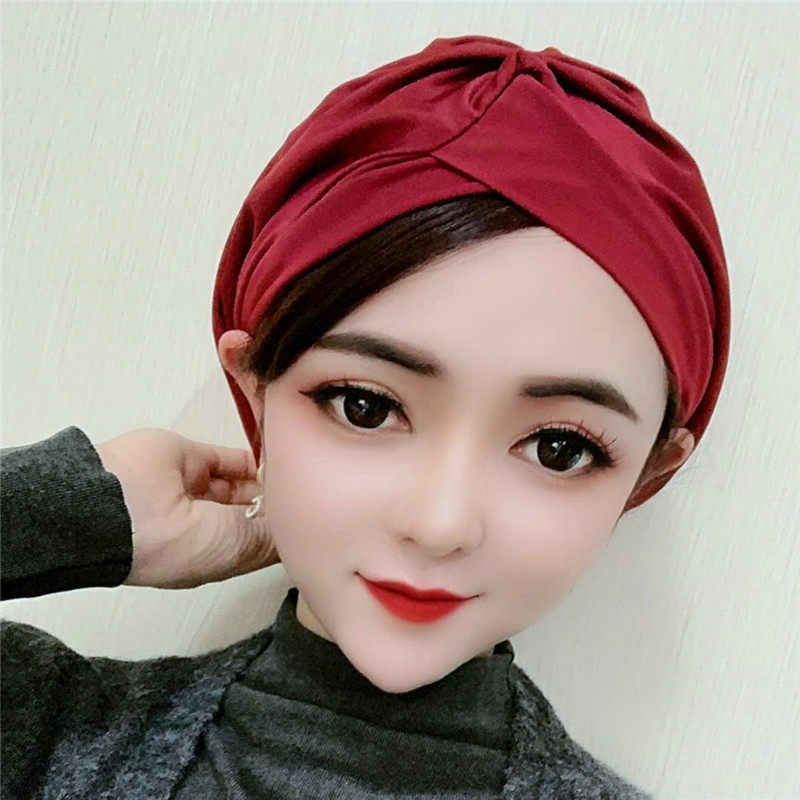 甜美优雅绑巾包头度假旅游花朵丝巾飘带包头巾头巾印度套头帽子