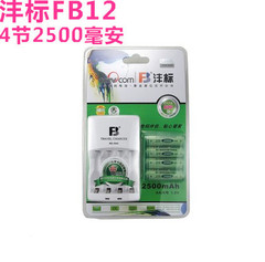 FB/沣标 5号充电电池 2500mAh 5号电池 镍氢可充电池低自放电包邮