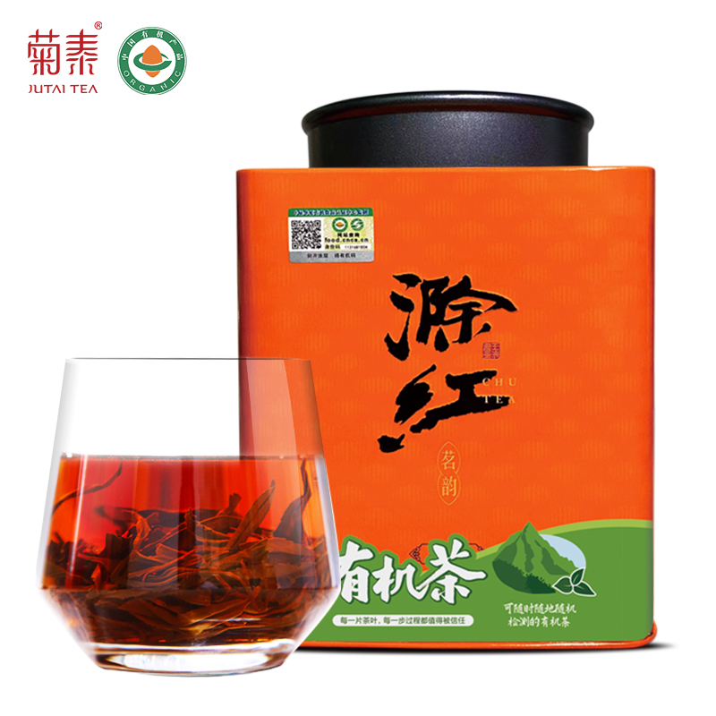 菊泰【2024年新茶】有机茶红茶250g罐装有机滁红红茶毛峰茶