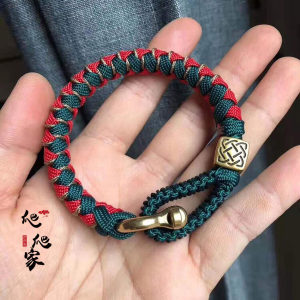 编织绳手链男粗图片