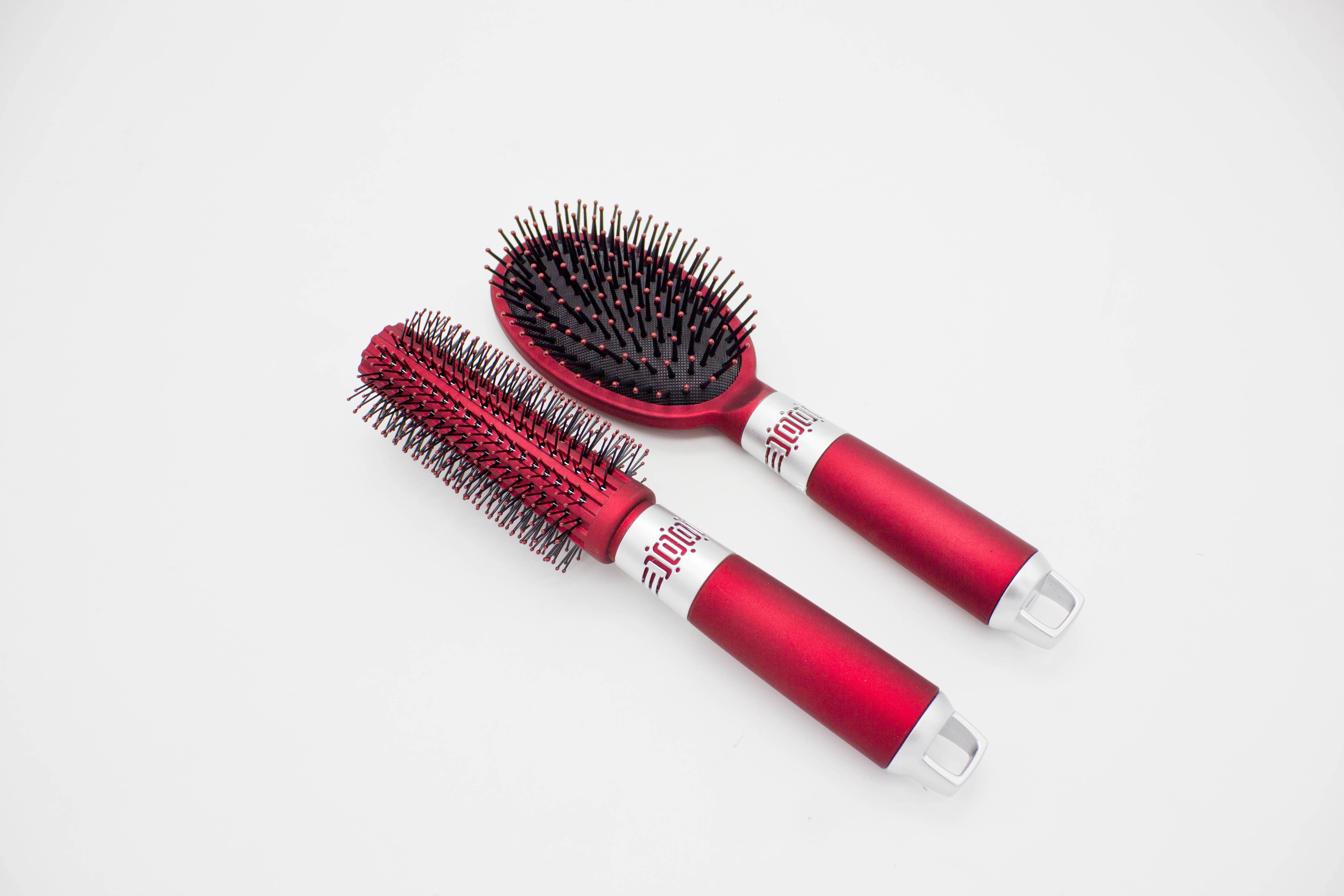 气囊梳滚梳气垫梳按摩卷发磨砂面无静电时尚红结婚用梳子发廊包邮