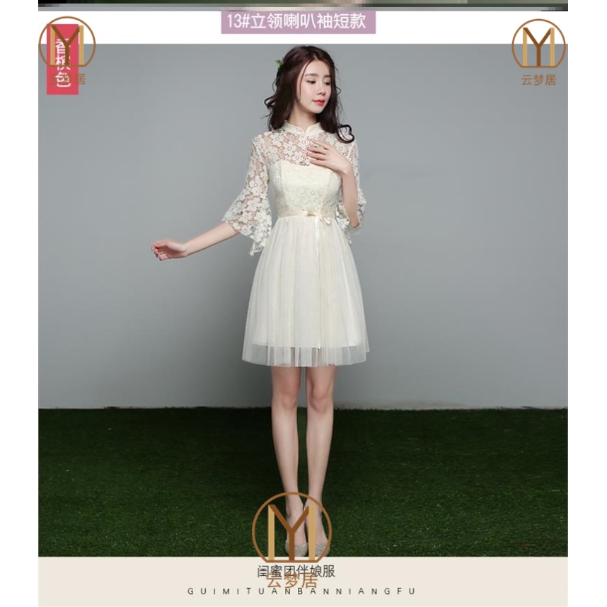 wedding Bridesmaid full dress Chinese style Chinese style originality Yarn skirt Dream have cash less than that is registered in the accounts Chiffon Evening personality Korean Editionin the Women's clothing/Boutique , Wedding/Cheongsam/Formal dress , Formal dress/Evening category - from Buy2taobao.com to provide professional Taobao agent buy service