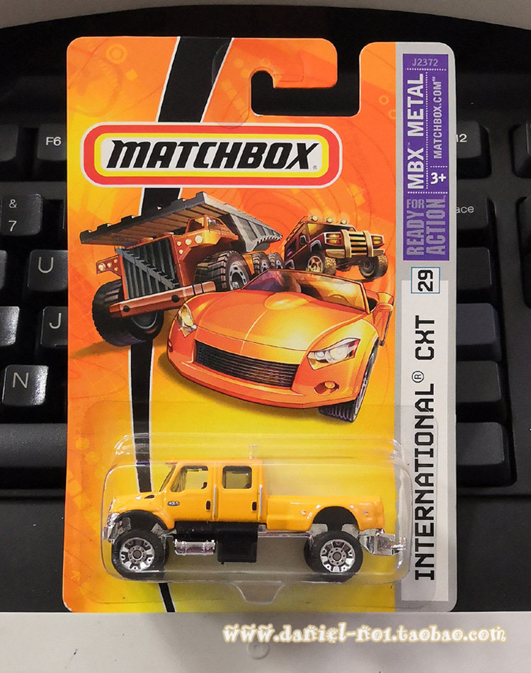 火柴盒小车matchboxinternationalcxt万国皮卡黄色车模