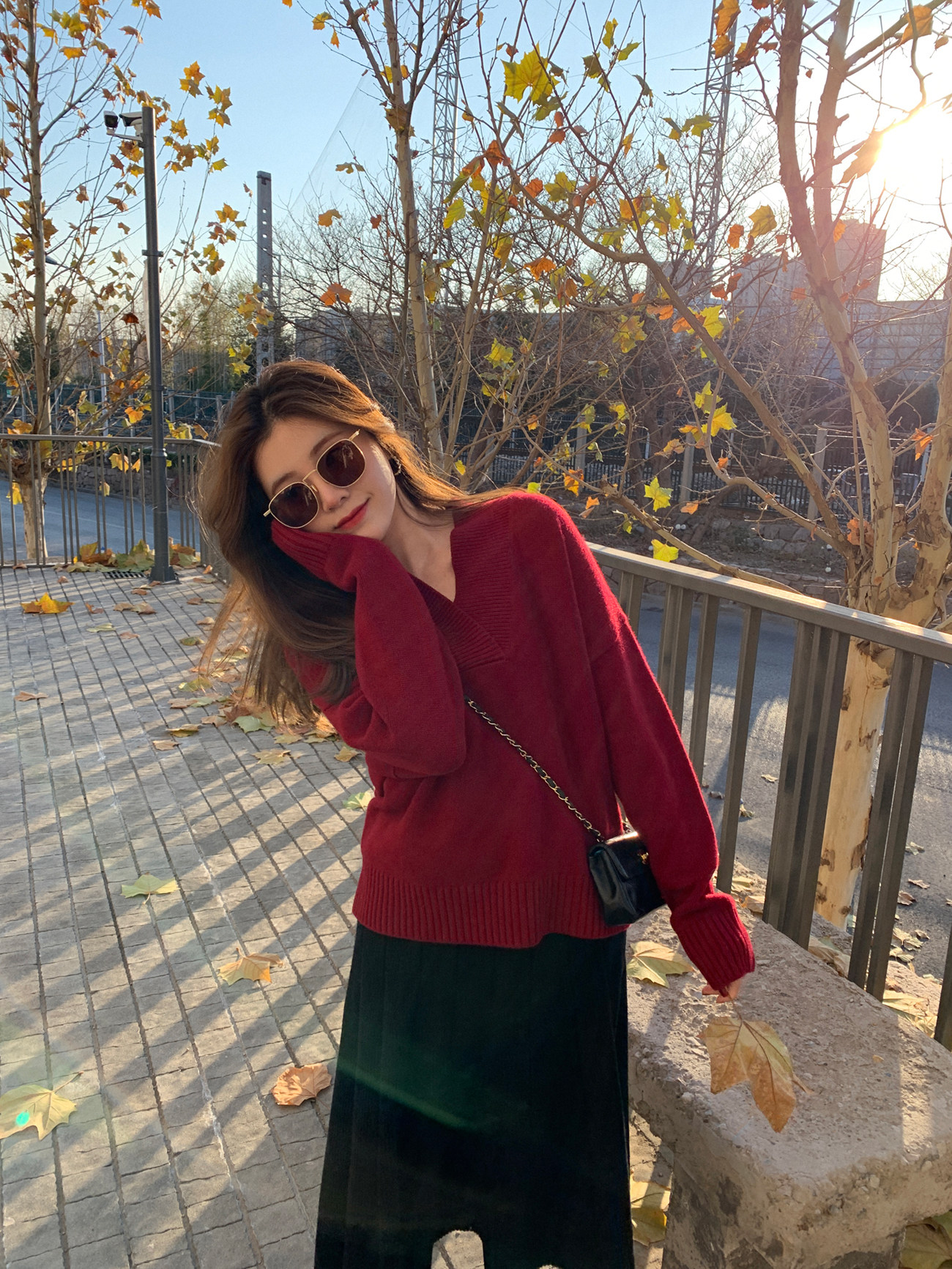 红丝绒上衣版-预定10个工作日发