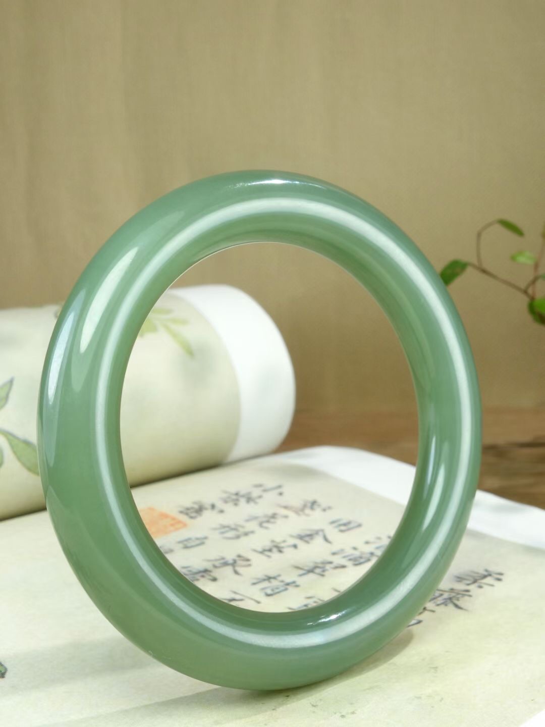 和田玉手镯青白玉玉镯子(和田青白玉手镯啥样的是精品)