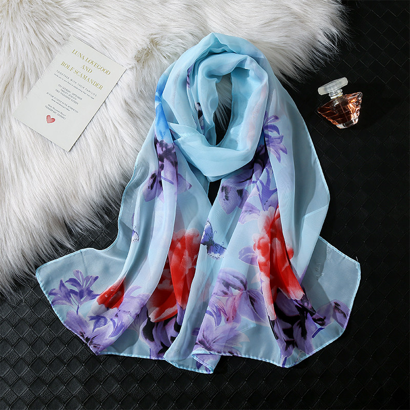 纱巾女秋季雪纺保暖大额优惠券