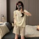 【凉感型】爽棉睡衣女夏季新款韩系卡通少女生纯棉家居服短袖套装