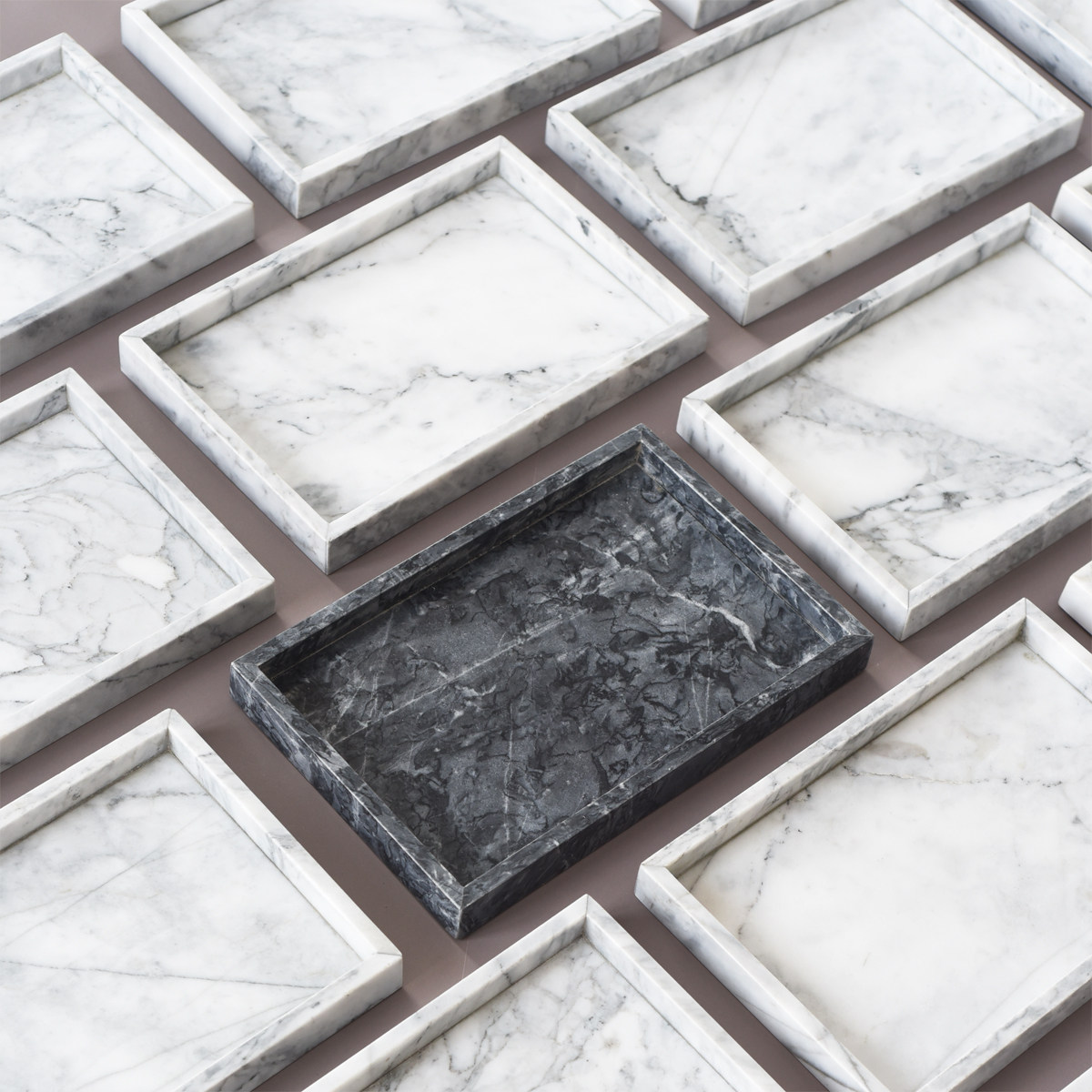 ins北欧风格大理石托盘化妆品香薰蜡烛收纳盘长方形卫浴室置物盘