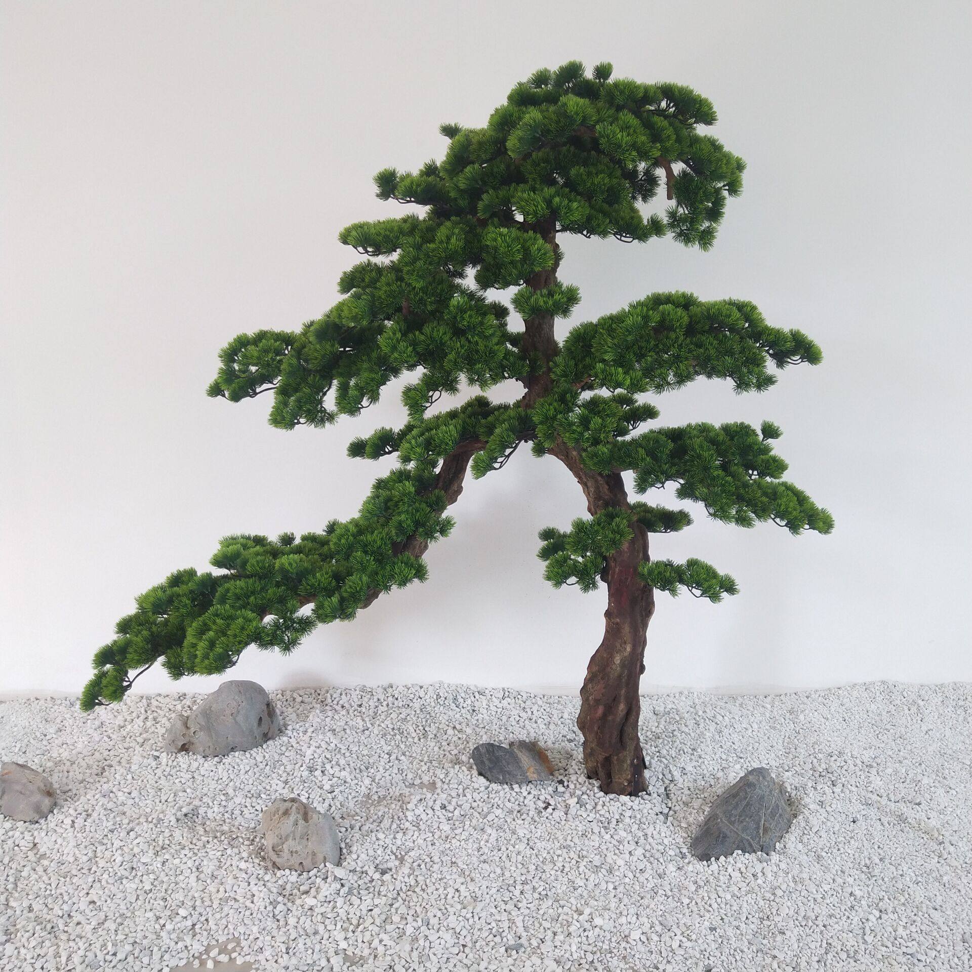 仿真迎客松松树假松树商场室内装饰摆件美人松迎客松景观造型