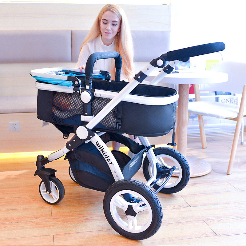 威可迪wikider高景观婴儿推车可坐躺双向折叠新生宝宝睡篮婴儿车