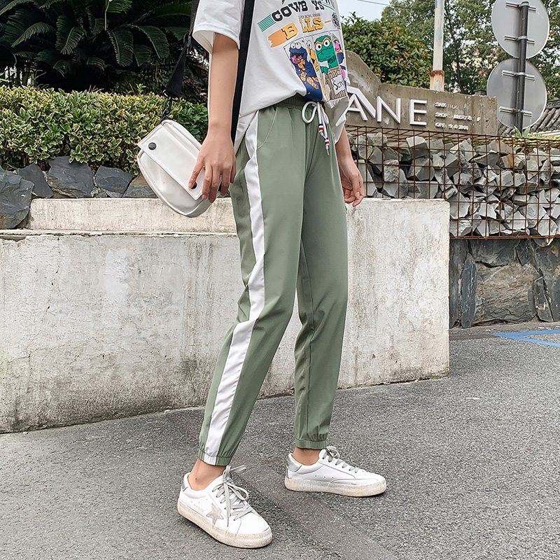 Borneol Casual pants summer Thin section Easy Beam feet motion Broad leg Chiffon sweatpants ins Mosquito control Pantiesin the Women's clothing/Boutique , Pants , Casual pants category - from Buy2taobao.com to provide professional Taobao agent buy service