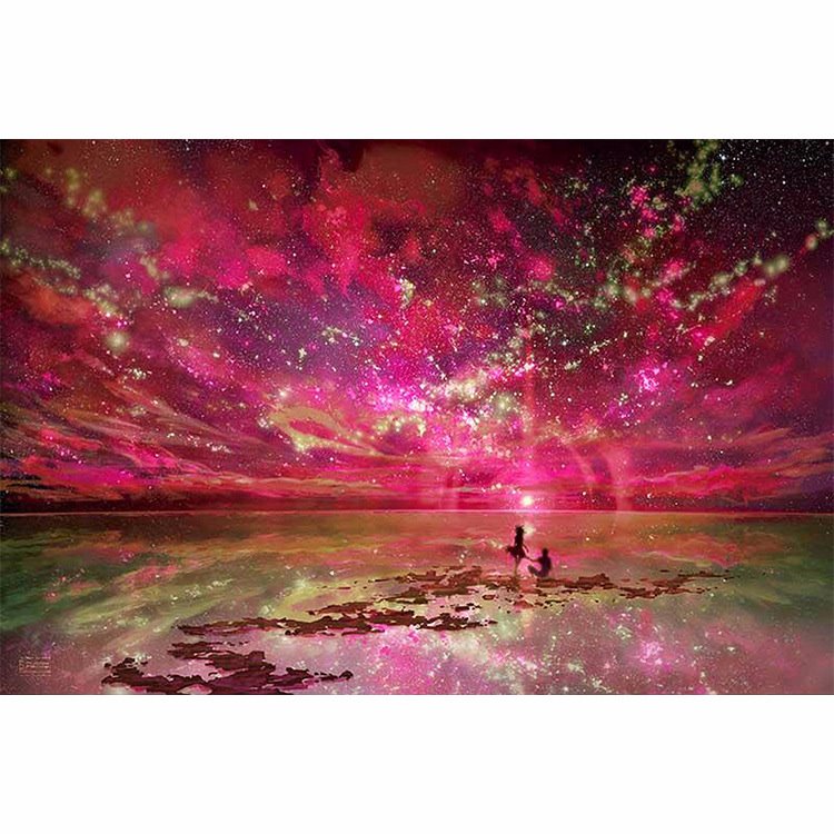 星空红钻石画 客厅新款满钻DIY钻石十字绣在类目 居家布艺, 十字绣及工具配件, 十字绣套件中 - 来自Buy2taobao.com提供专业的淘宝代购服务