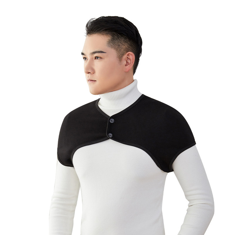 男士护肩纯棉春夏季中老年肩膀肩周加厚防寒神器保暖睡觉坎肩长袖