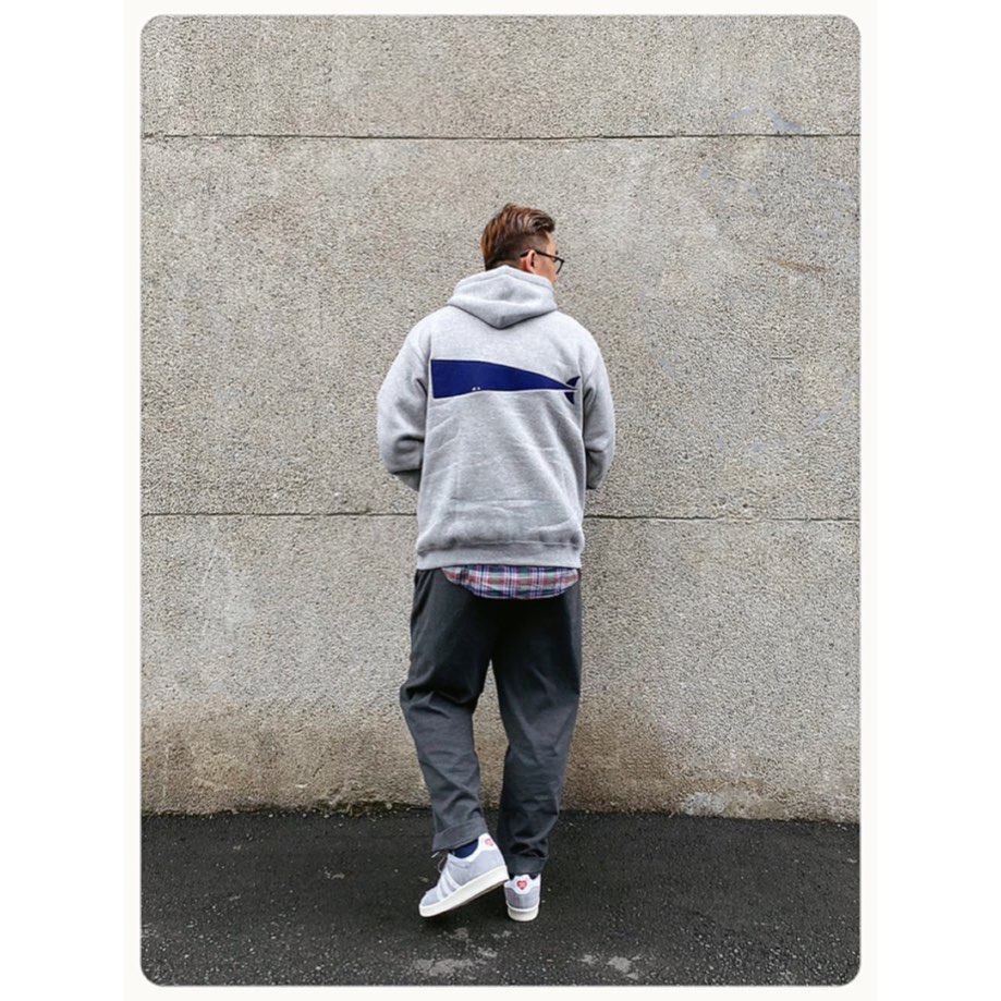 鲸鱼不放假descendant卫衣带帽套头长袖西山彻冬季日系内搭dcdt