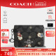 【官方授权】COACH/蔻驰女士手拿包零钱包卡包时尚印花链条斜挎包