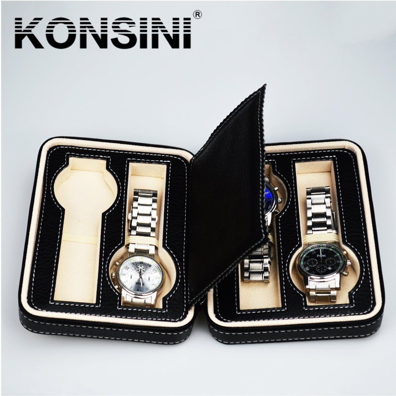 KONSINI手表包收纳包便携手表皮包摇表PU皮收纳盒包机械表收|msdalam kategori Aksesori/Barang Kemas Fesyen, simpanan barang kemas, kotak barang kemas - dari Buy2taobao.com untuk memberikan perkhidmatan ejen Taobao profesional membeli