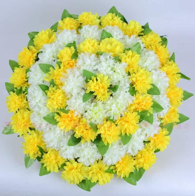 扫墓花清明节墓地坟前扫墓祭祀祭祖用品塑料仿真菊花上坟摆放假花
