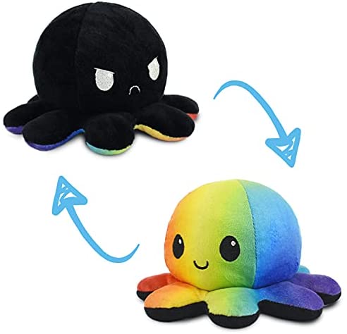 1pcs Reversible Octopus Plushie Fidget toy Flip Plush Toys