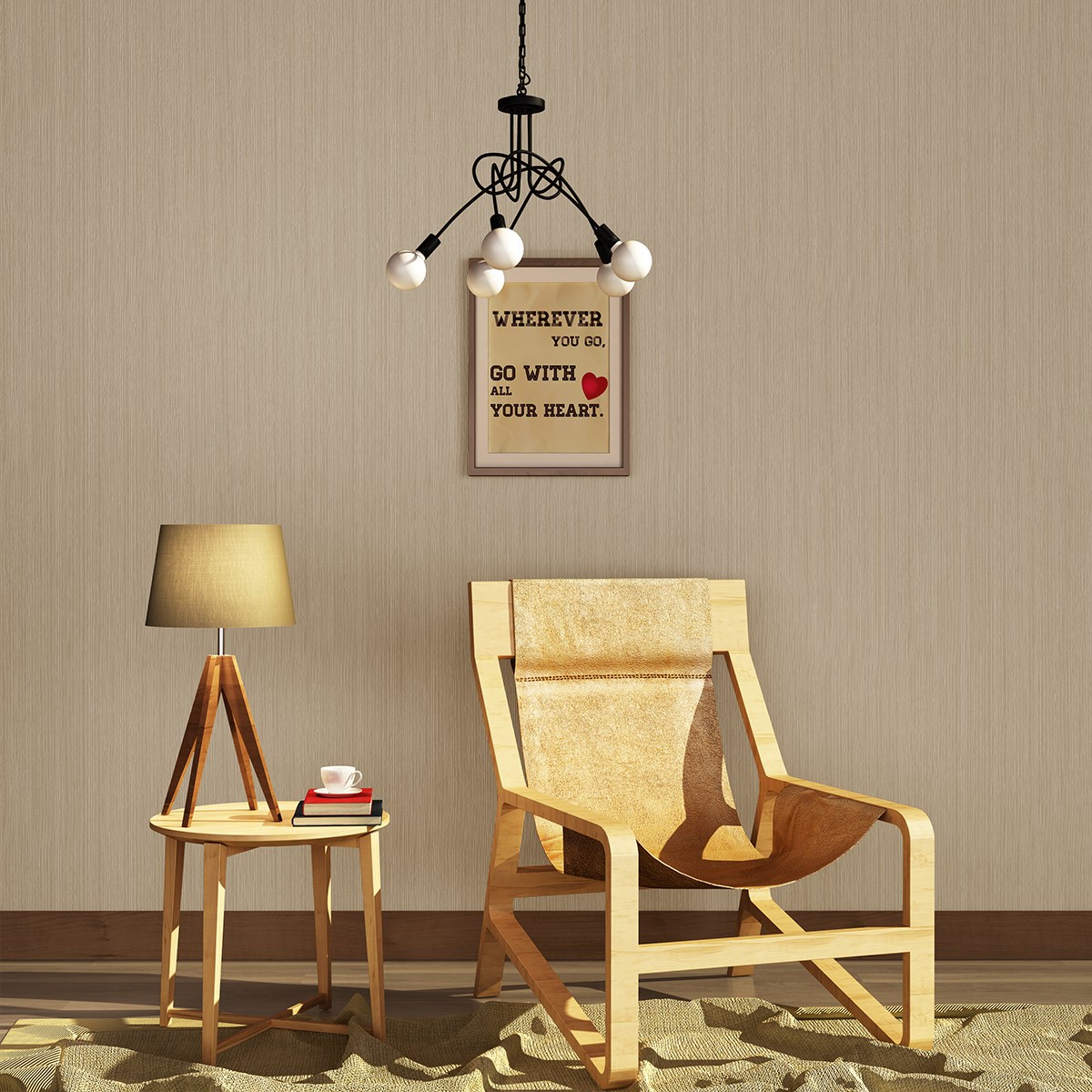 18年新款浅驼色拉丝墙纸竖纹肌理素色纯色客厅卧室满铺壁纸ls