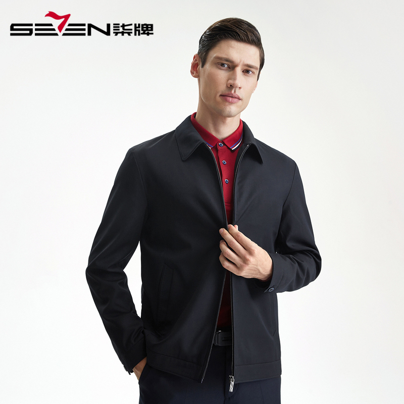 【柒牌男装夹克】图片_价格_多少钱_什么值得买